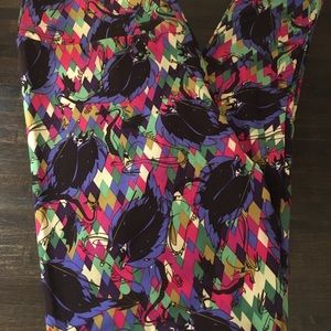 LulaRoe leggings maleficent print